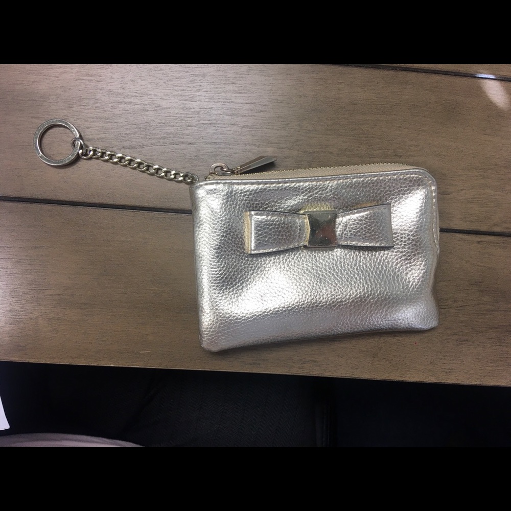 Gold bow wallet